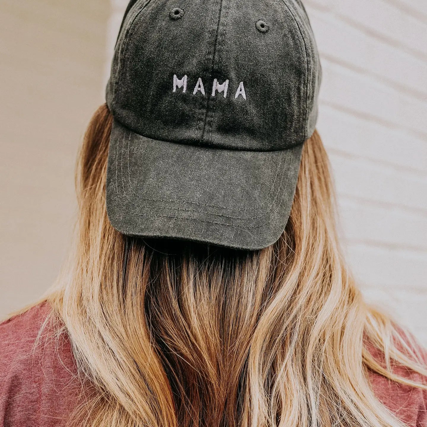 Embroidered Mama Hat | Charcoal