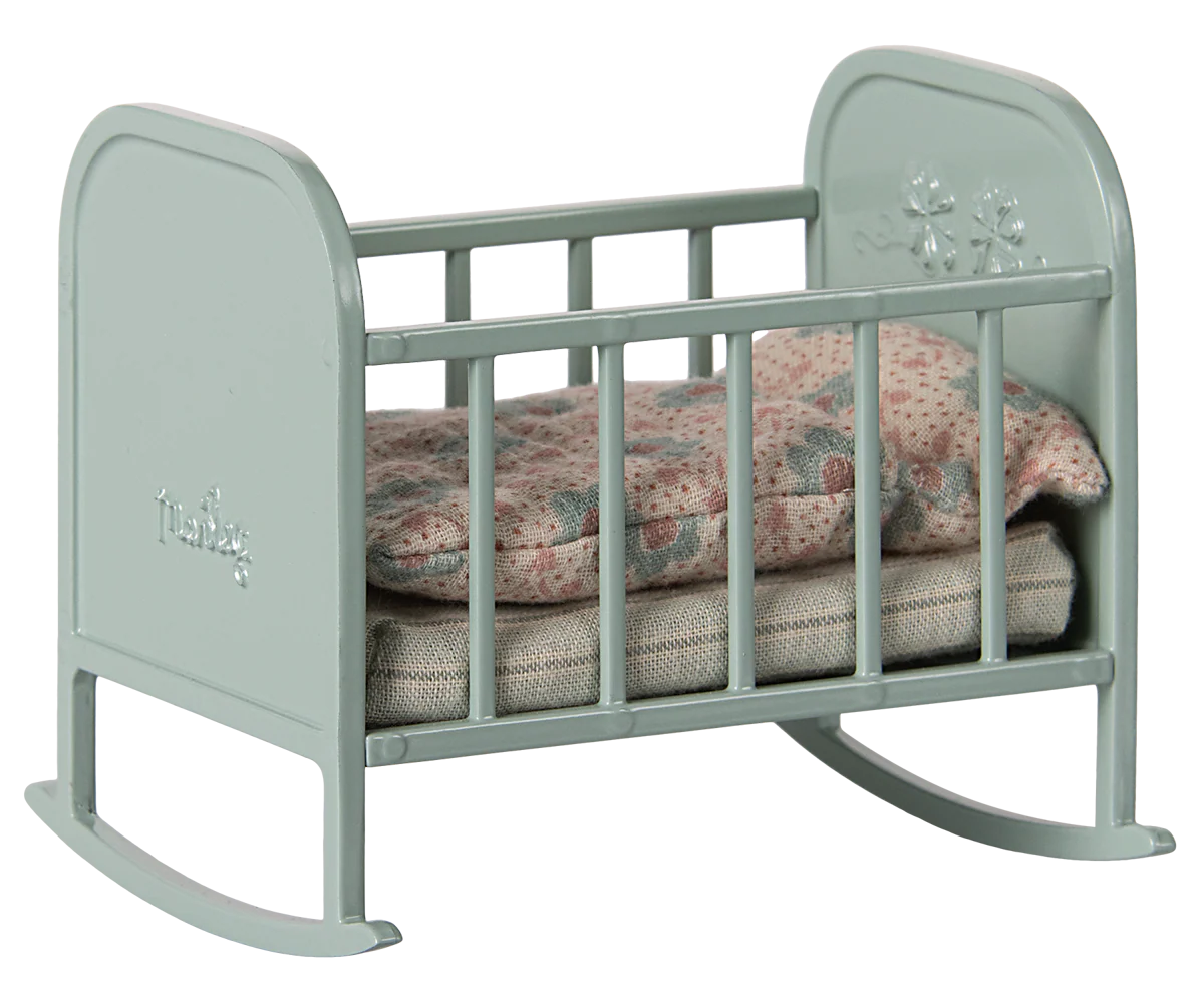 Maileg Cradle | Blue Mint