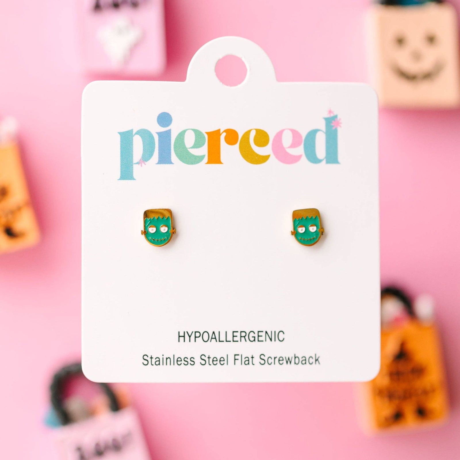 Pierced Co. Frankenstein Screwback Earrings