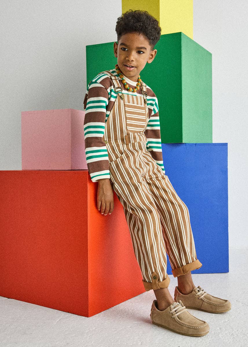 Alice & Wonder Heavyweight Long Sleeve Tee | Green Stripes
