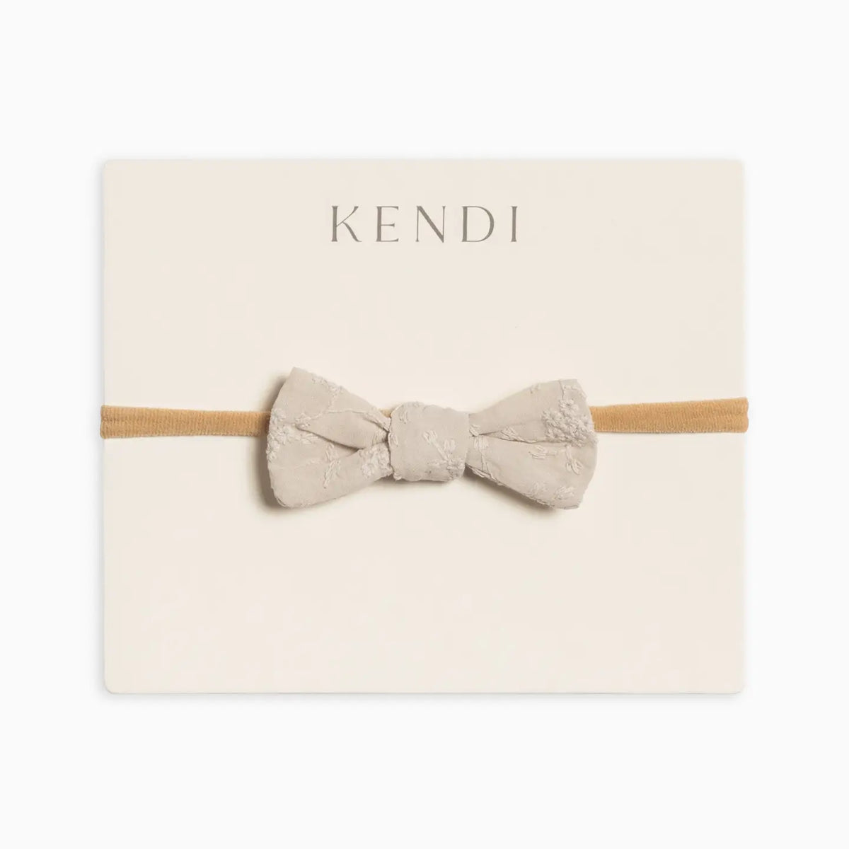 Colored Organics Eyelet Dainty Bow | Oat