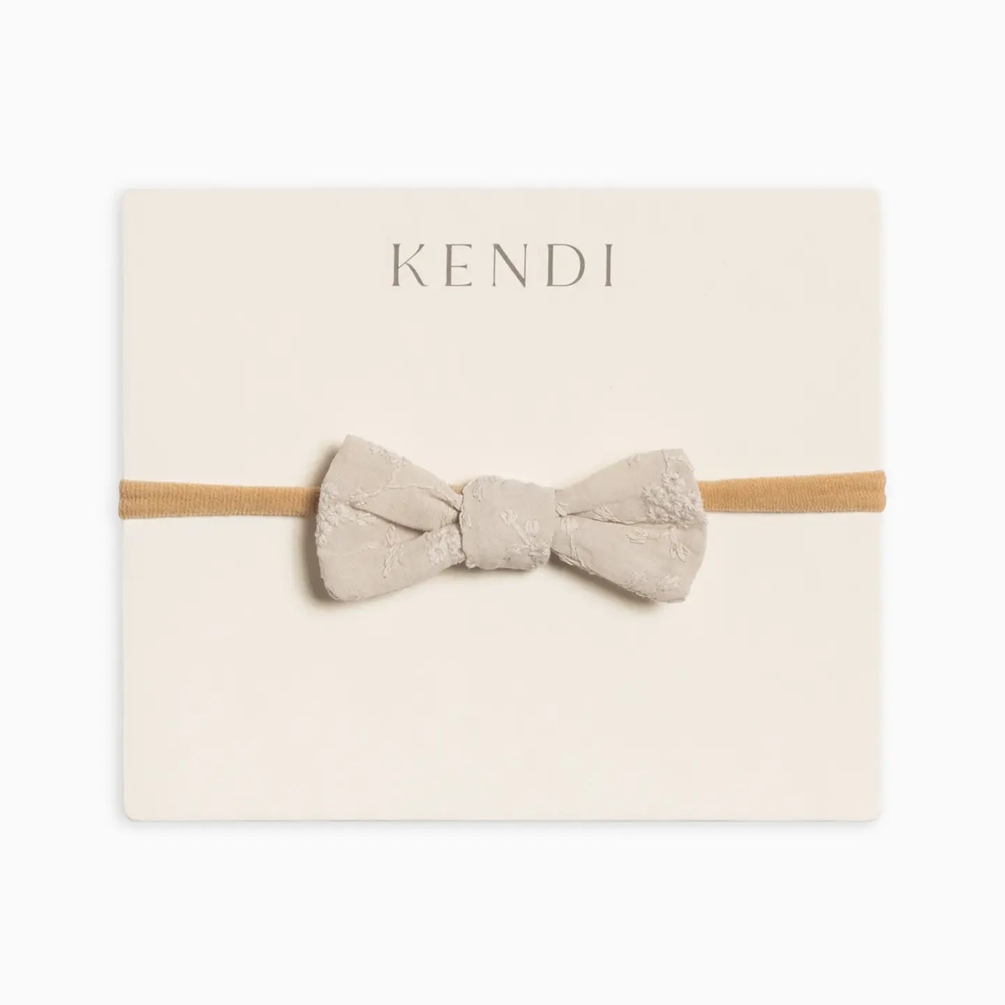 Colored Organics Eyelet Dainty Bow | Oat