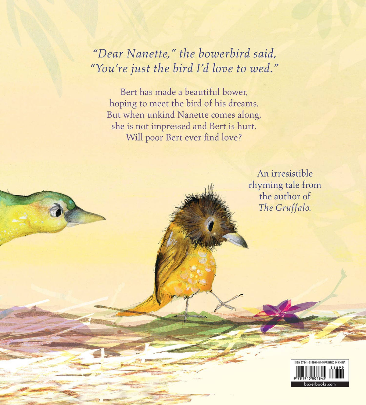Bert, the Bowerbird | The small bird with a big heart