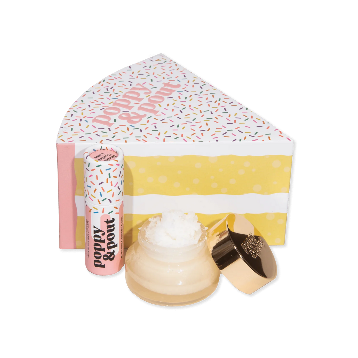 Poppy + Pout Birthday Cake Lip Care Set