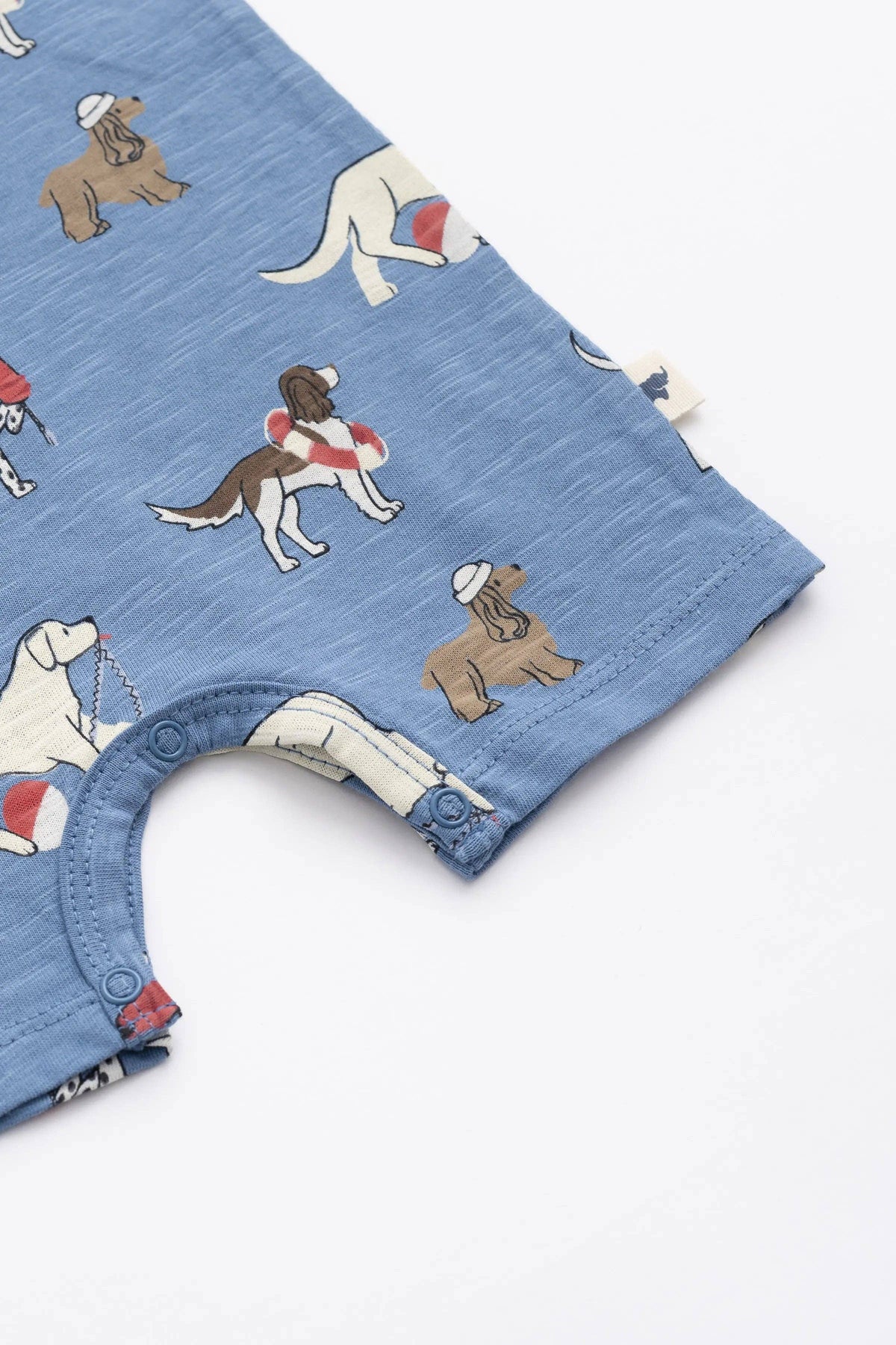 Monica + Andy Baby Slub Shorty Romper | Nantucket Pups