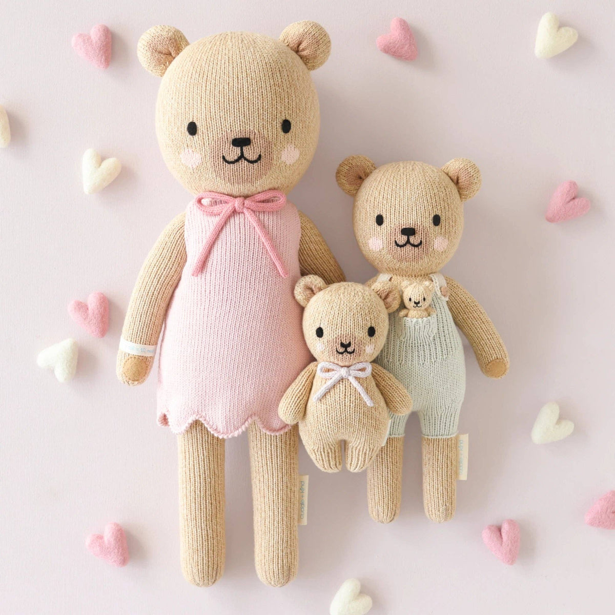 cuddle+kind Baby Honey Bear | Lavender Bow