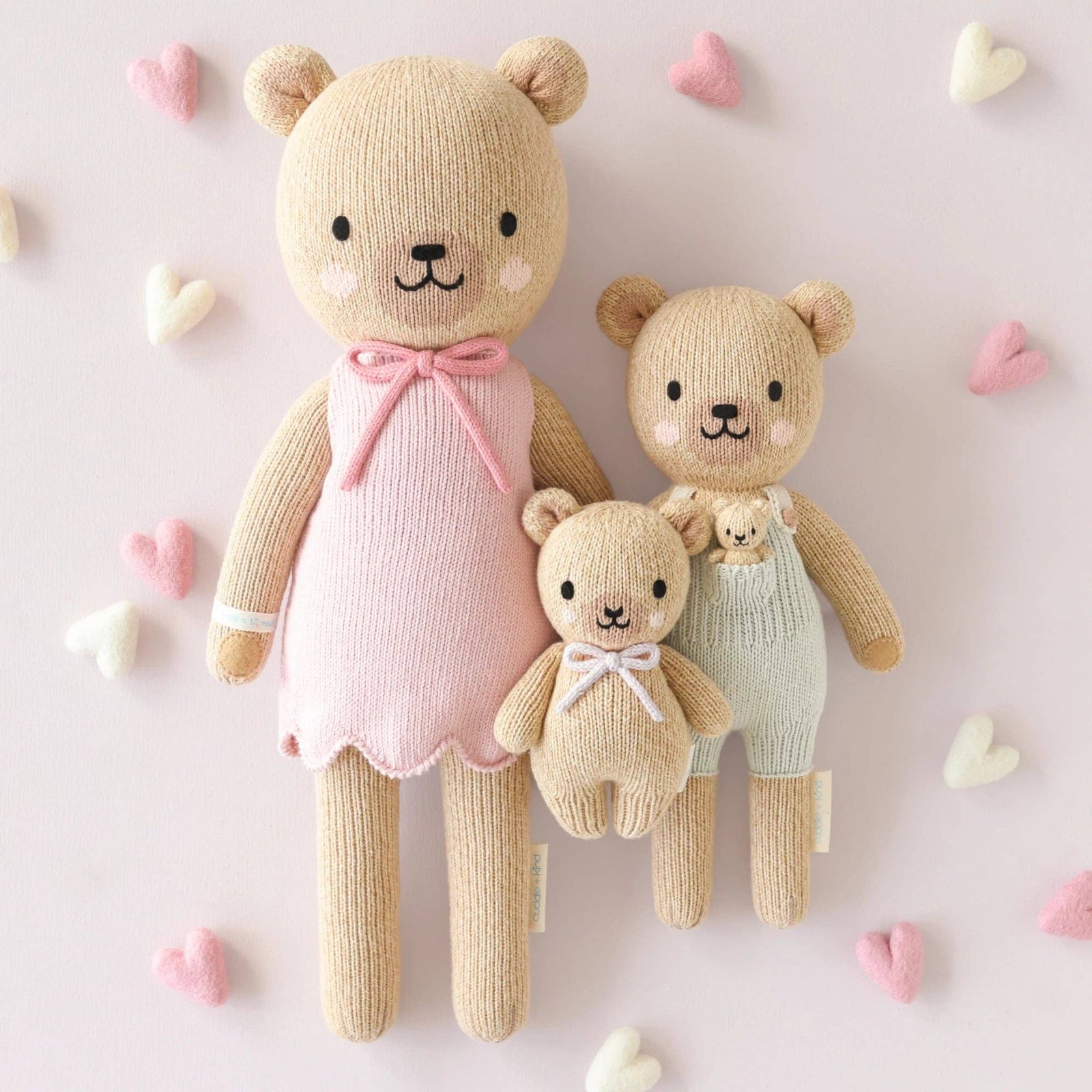 cuddle+kind Baby Honey Bear | Lavender Bow