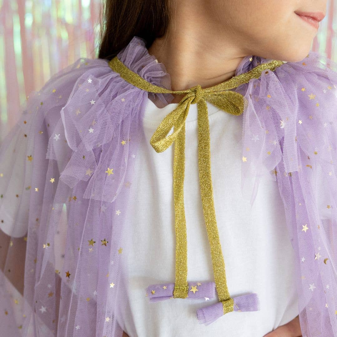 Lavender Star Cape | Kids Dress Up Cape
