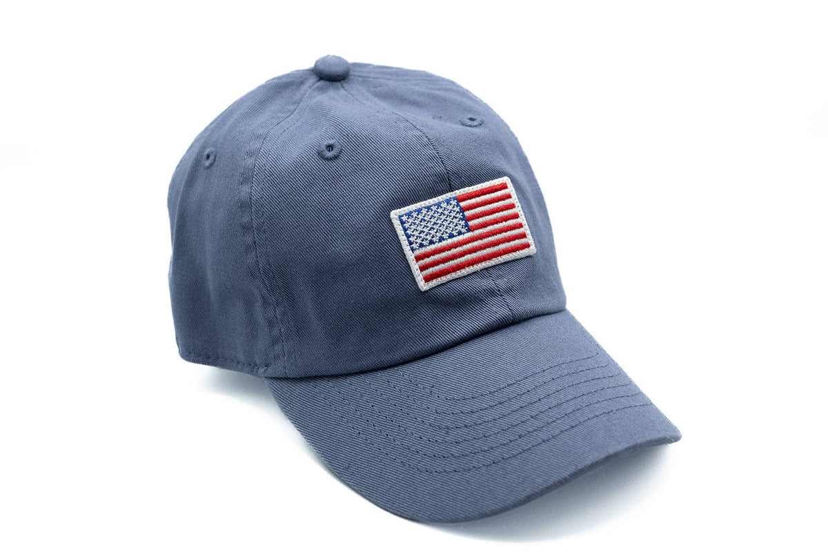 Rey to Z Flag Baseball Hat | Dusty Blue