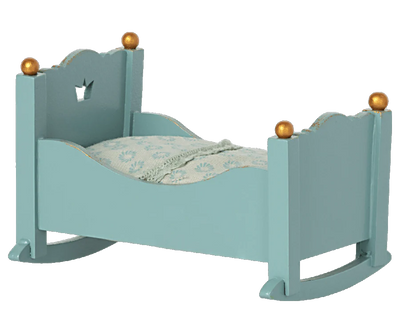 Maileg Baby Mouse Cradle | Blue