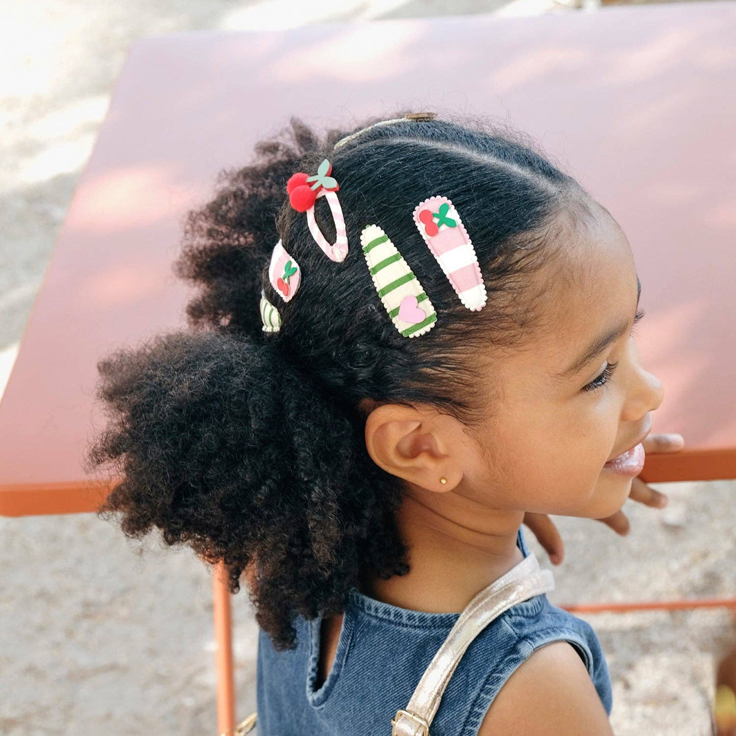 Rockahula Kids Cherry Kiss Stripy Clips