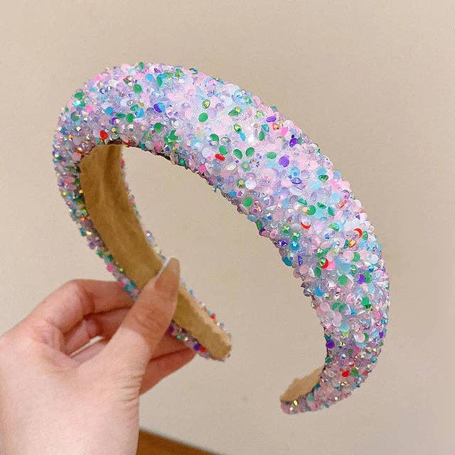 Ocean Sparkle Beaded Headband