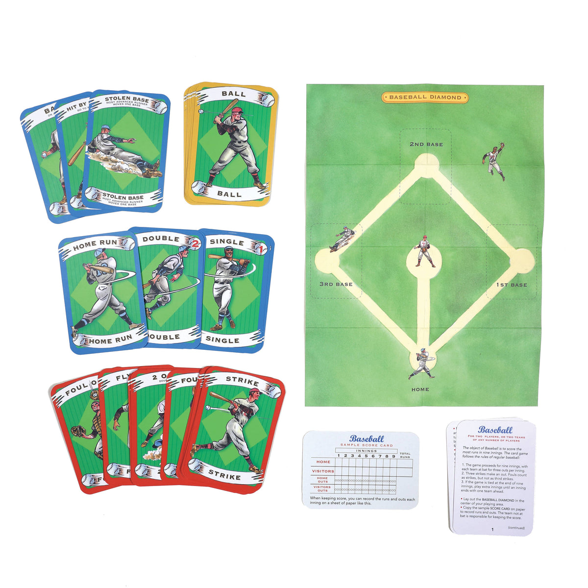 eeBoo Baseball Playing Cards