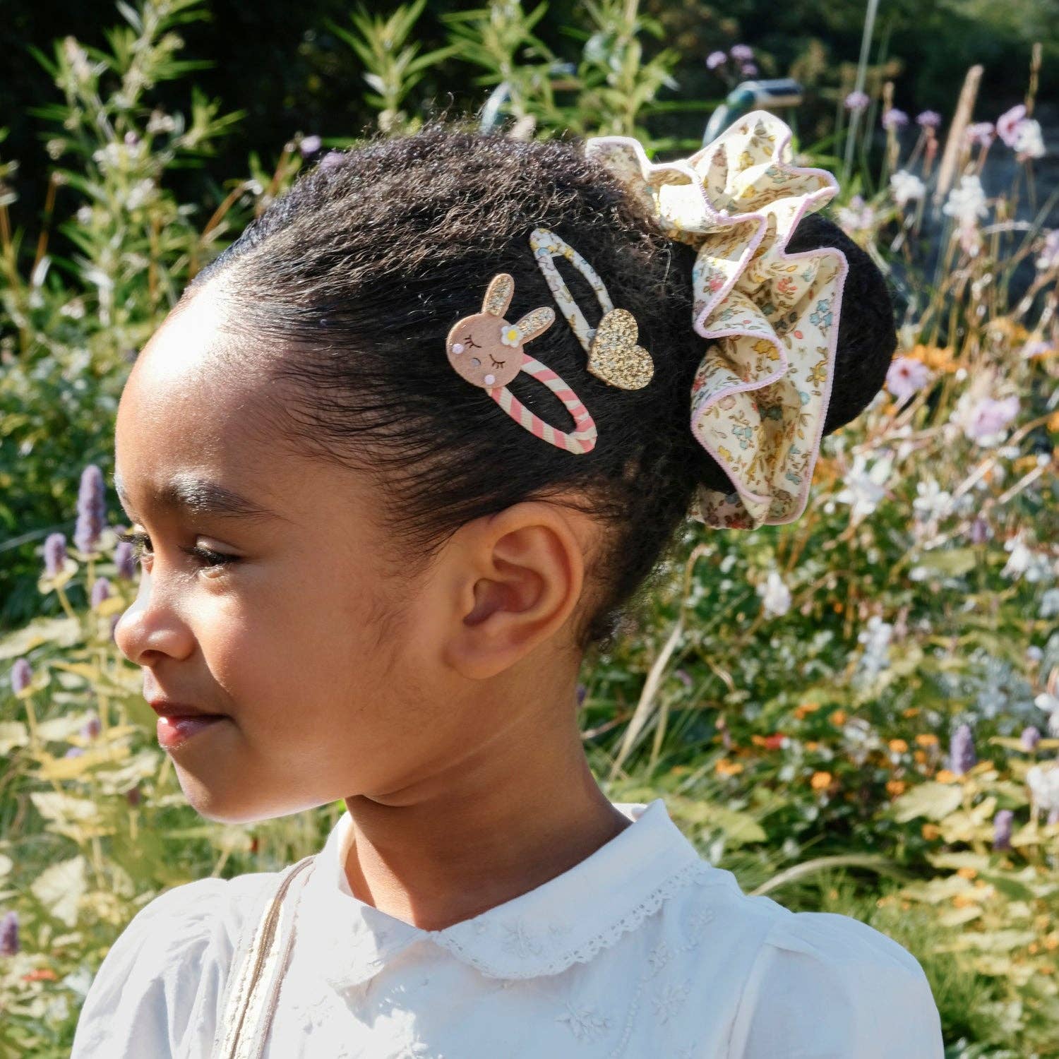 Rockahula Kids Petal Glitter Heart Clips