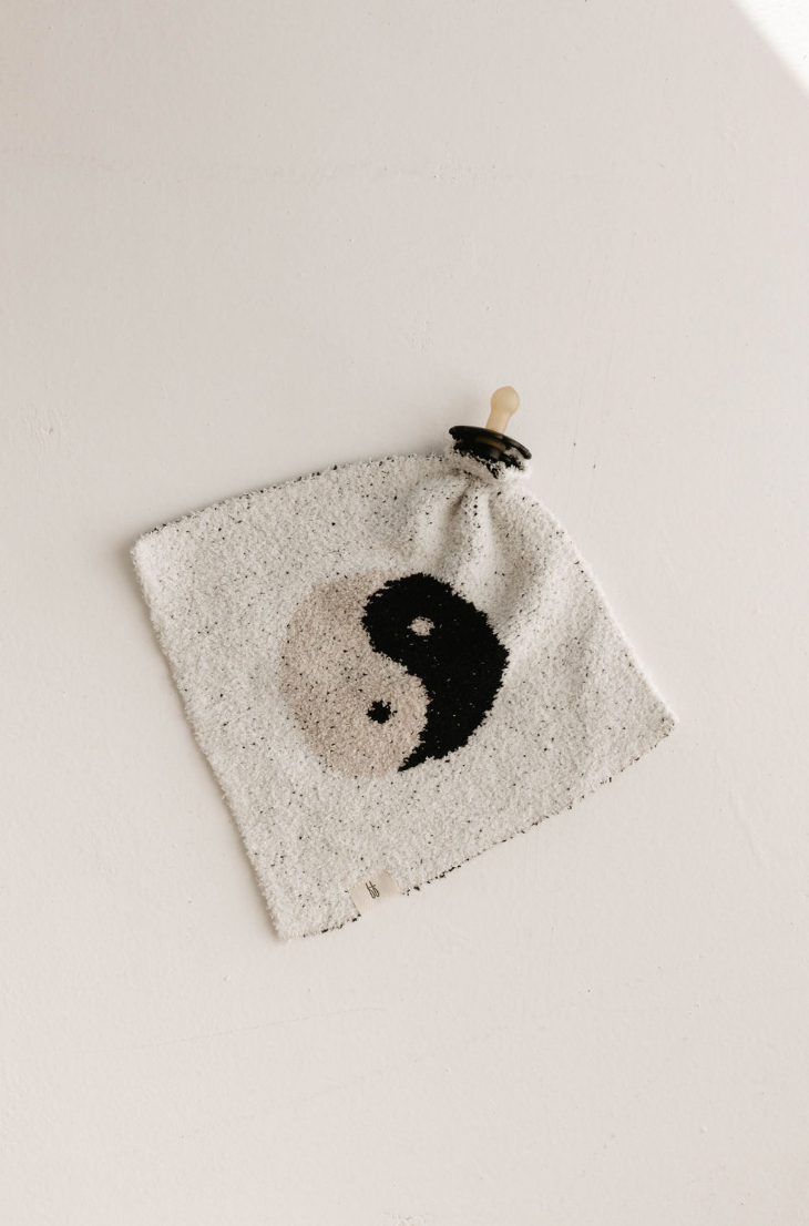 Baby Blanket Lovey | Yin-Yang Black & White