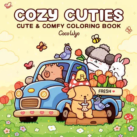 Coco Wyo Cozy Cuties Cute + Comfy Coloring Book