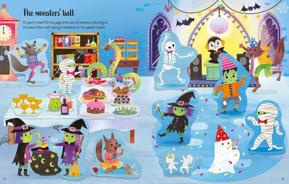 HarperCollins - First Sticker Book Halloween : Usborne