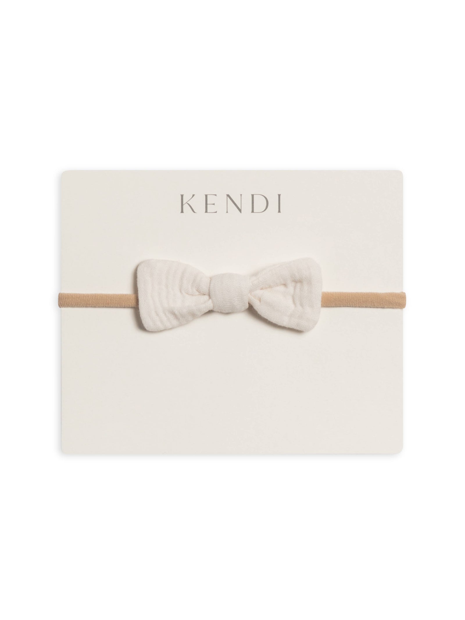Colored Organics Organic Baby Muslin Dainty Bow Headband | Ivory