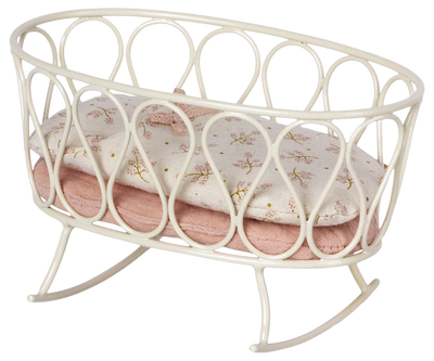Maileg Cradle with Sleeping Bag | Rose