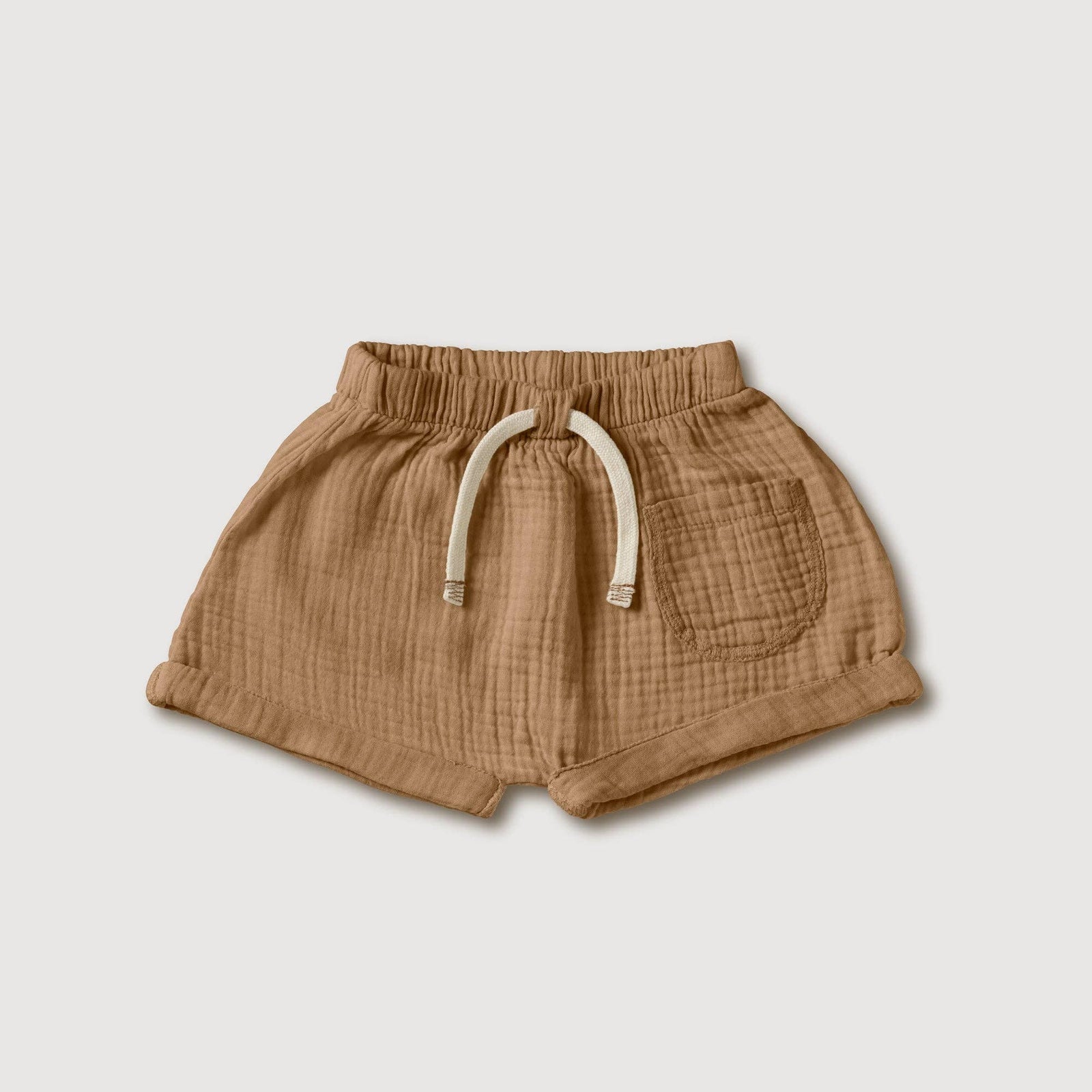 Finch & Fable Gauze Baby Shorts | Bronze