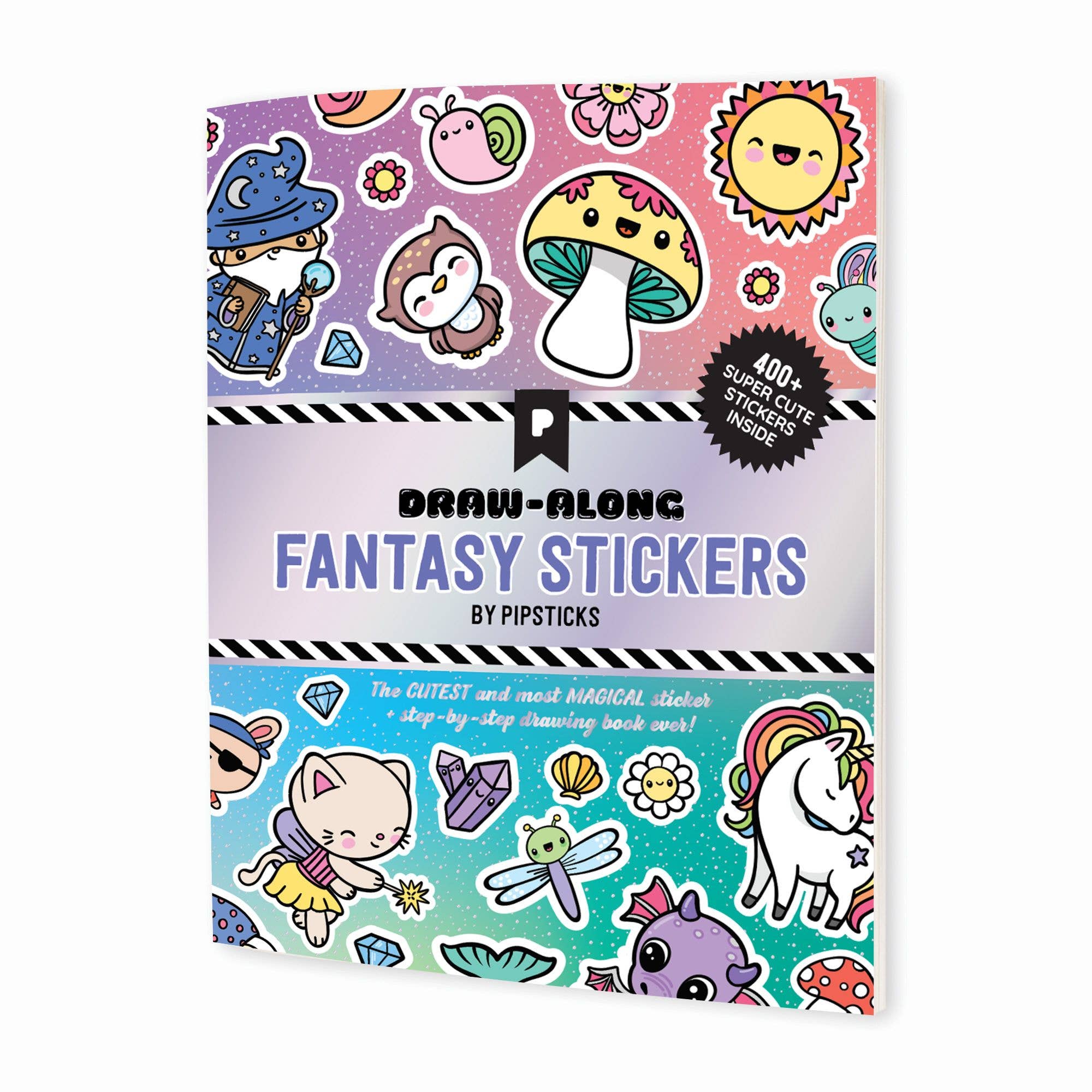 Pipsticks Draw-Along Fantasy Sticker Book