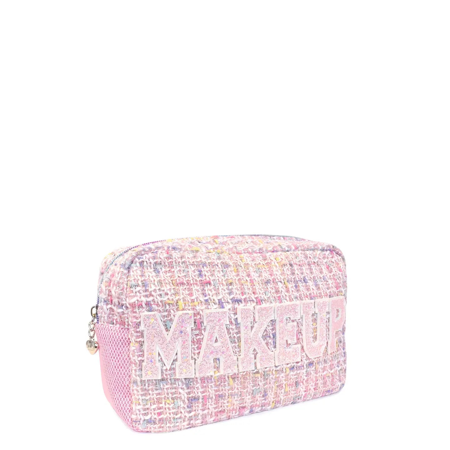 OMG Accessories Tweed Makeup Pouch