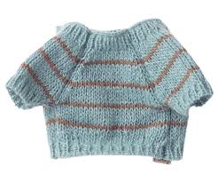 Maileg Puppy Knitted Sweater | Dusty Blue