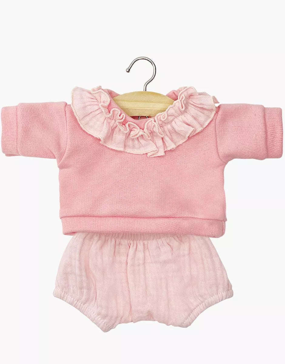 Minikane Baby Outfit | Marion Set in Strawberry Fleece