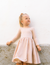 Good Apples Kids Twirl Dress | Thin Pink Stripes