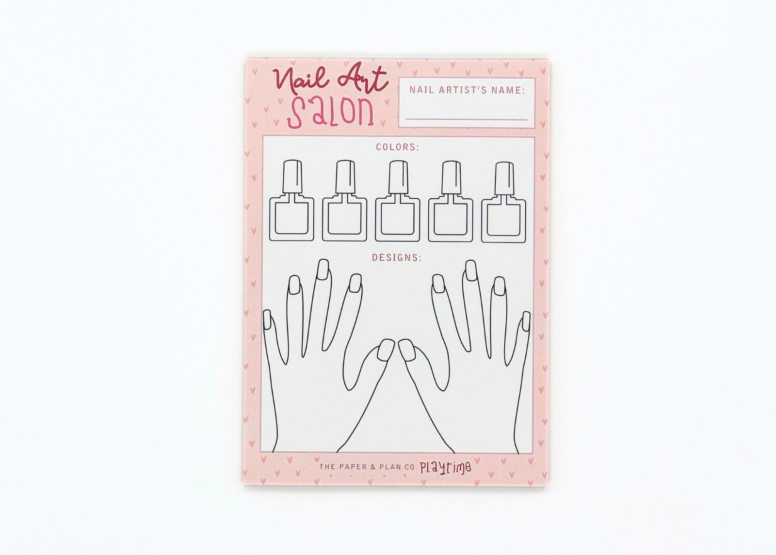 The Paper and Plan Co. Nail Artist Playtime Pad®