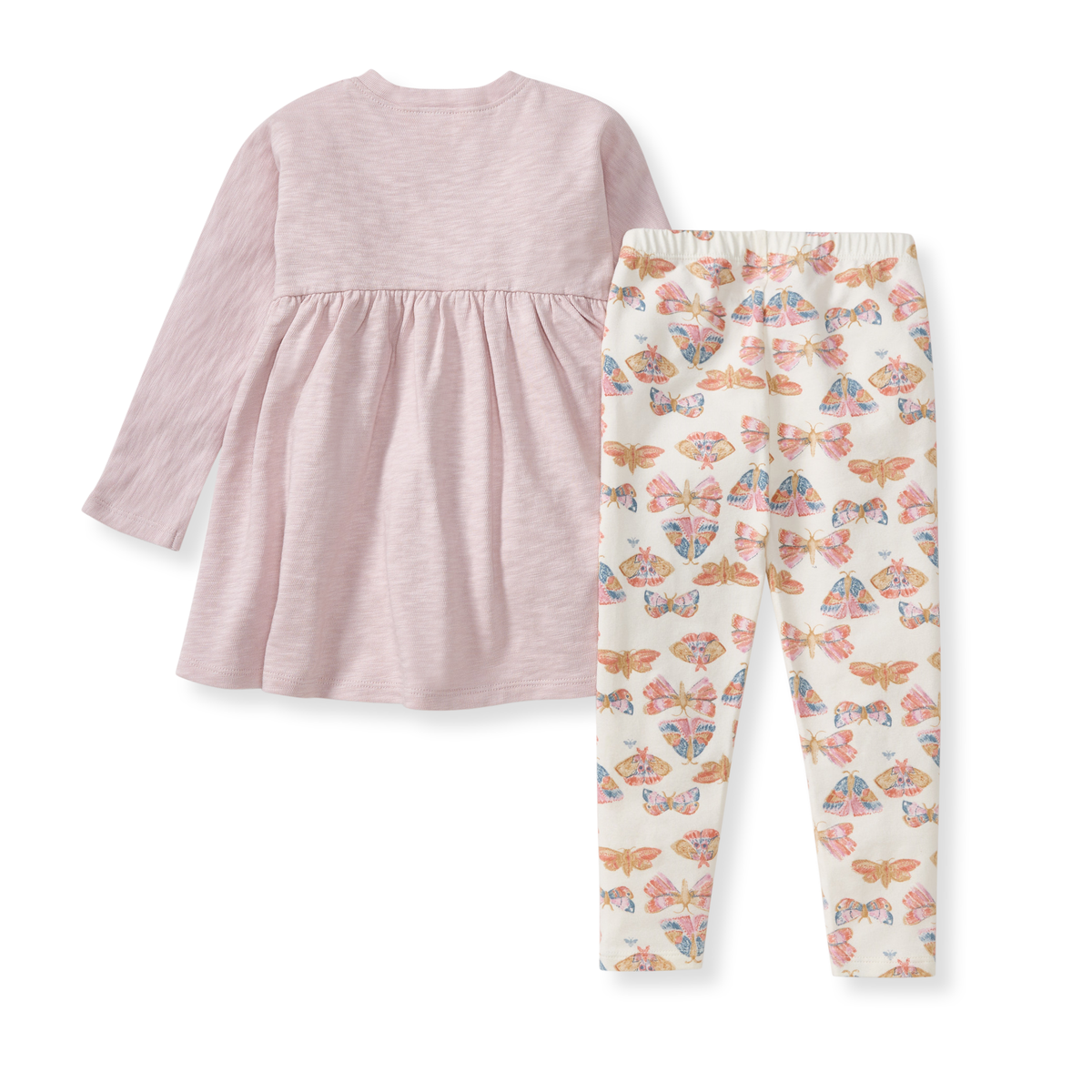 Burt's Bees Baby Chunky Slub Infant Tunic Set | Soft Violet