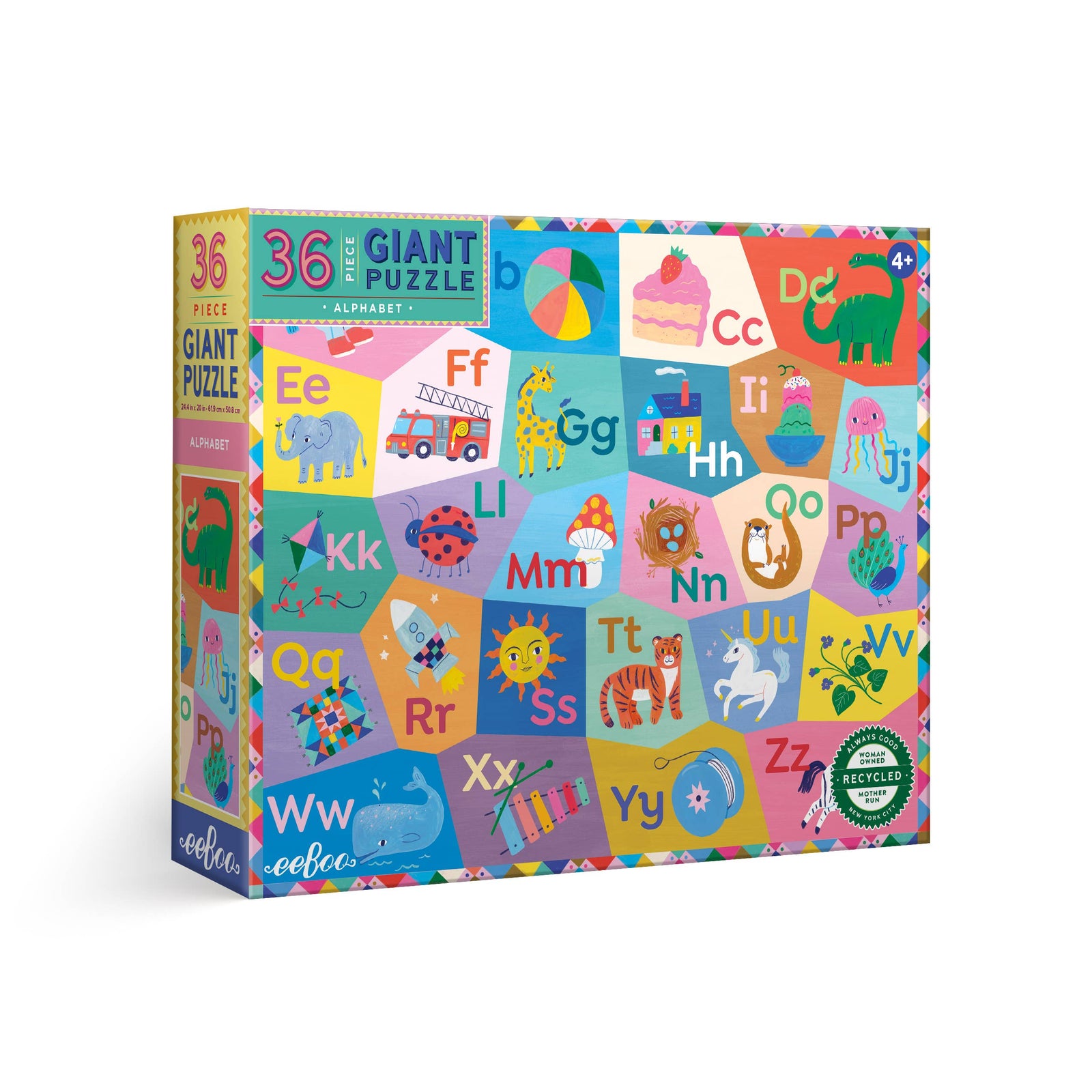 eeBoo Alphabet 36 Piece Giant Puzzle