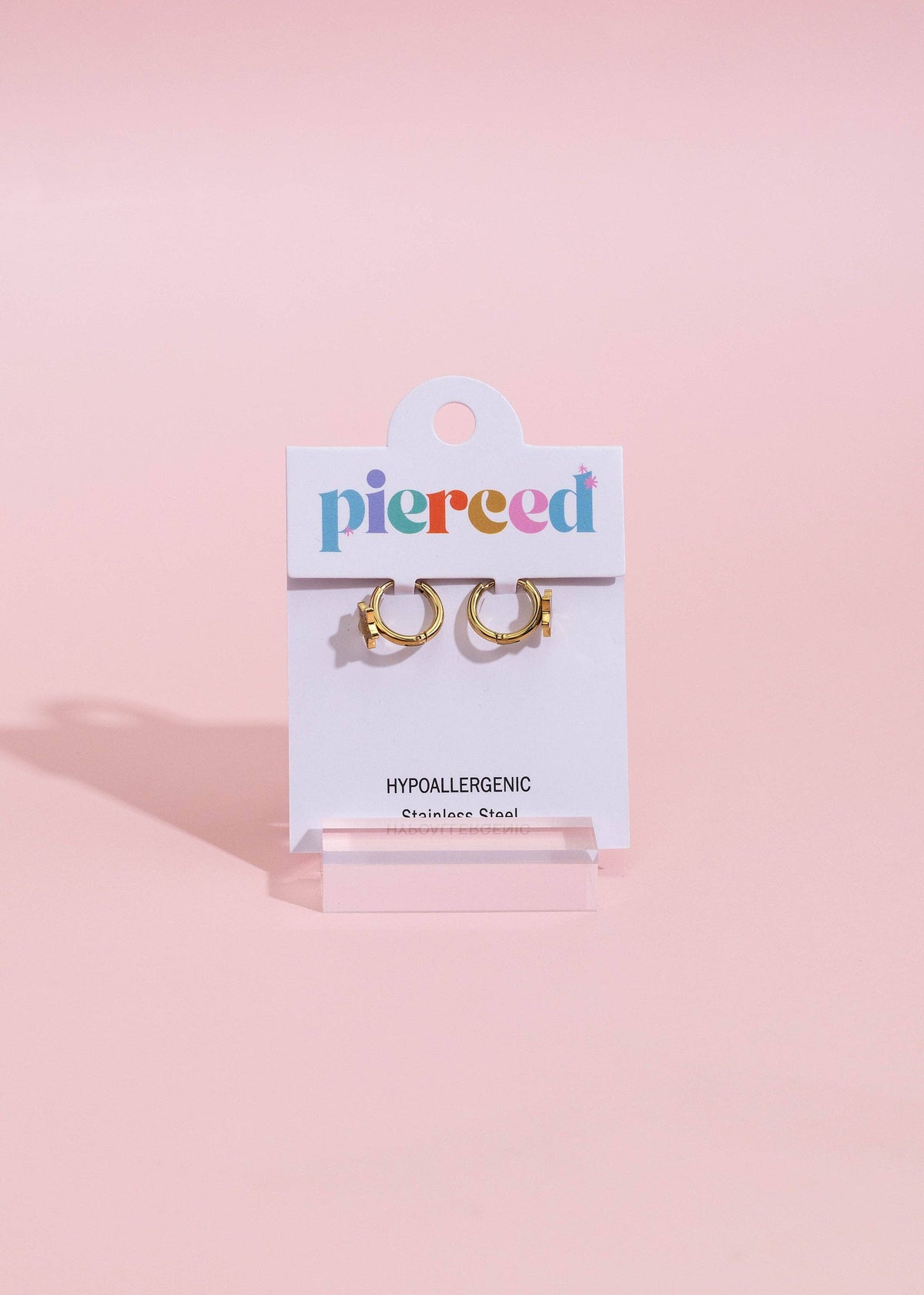 Pierced Co - Gold Star Huggies