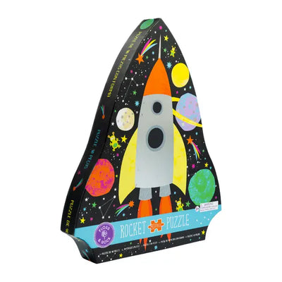 Space  "Rocket" Shaped Jigsaw with Shaped Box