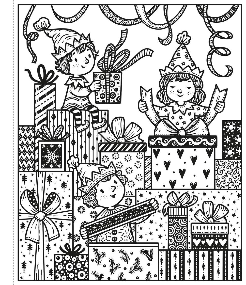 Enchanted Christmas Magic Painting Book