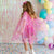 Raspberry Confetti Cape | Kids Dress Up Cape