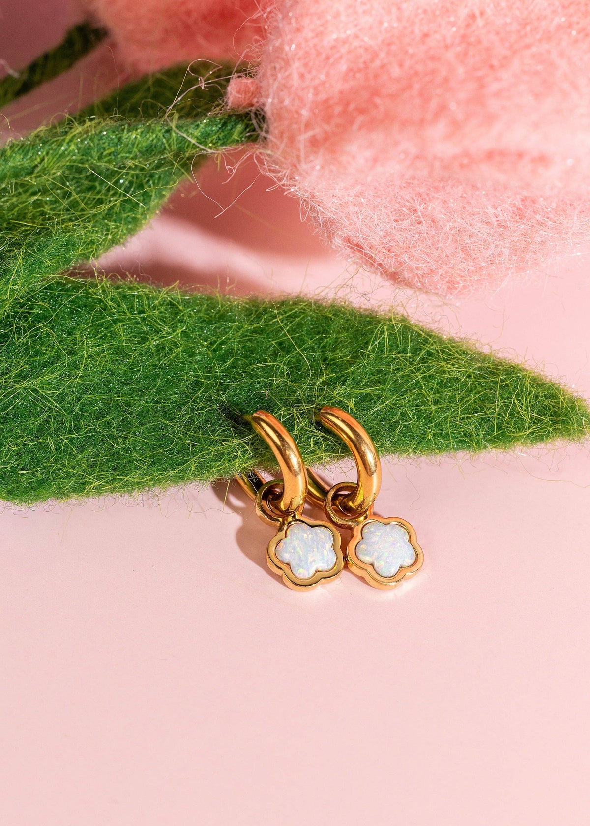 Pierced Co Flower Opals Charms