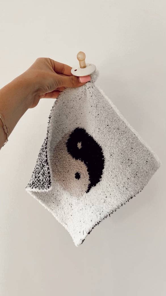 Baby Blanket Lovey | Yin-Yang Black & White