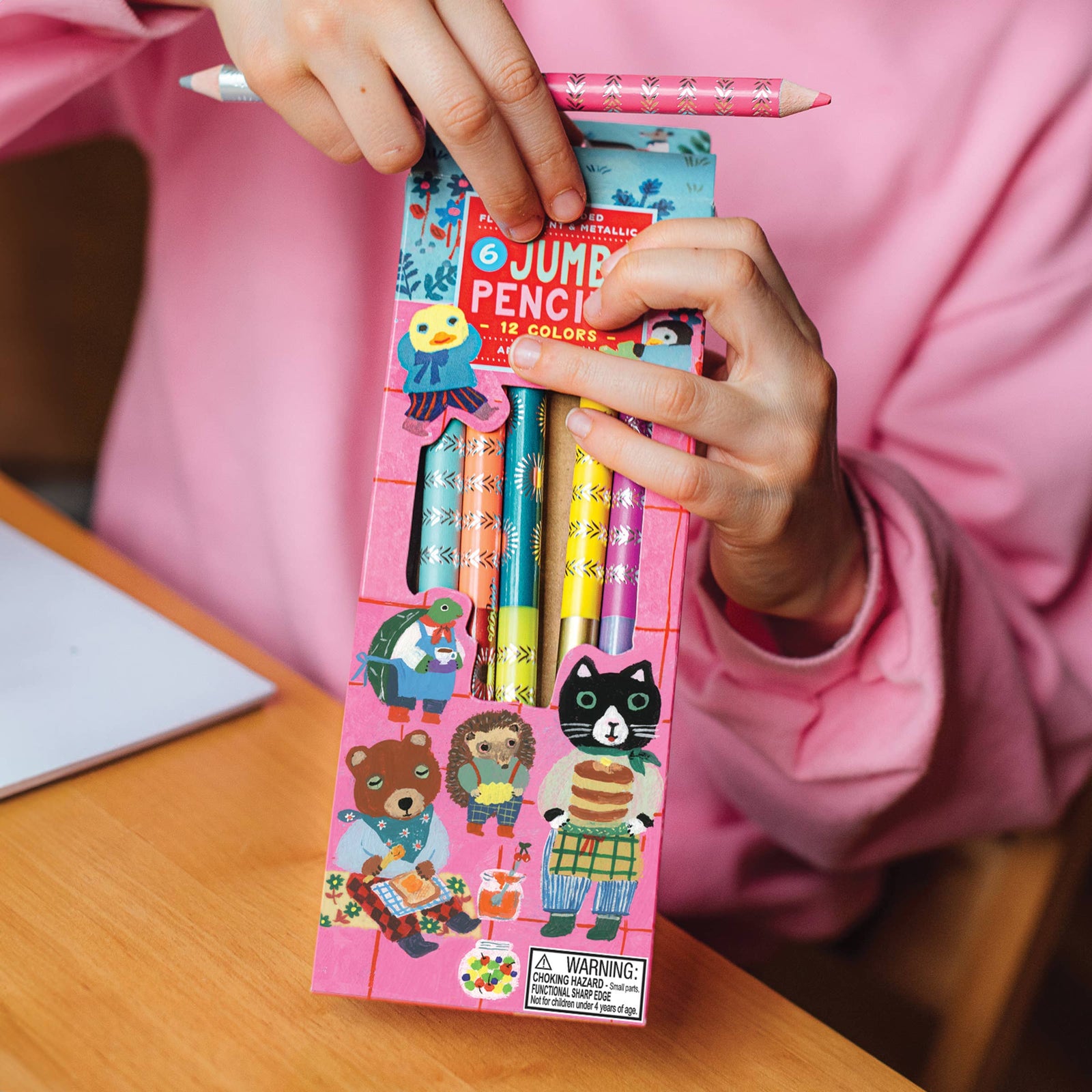 eeBoo Sweet Celebration Jumbo Color Pencils