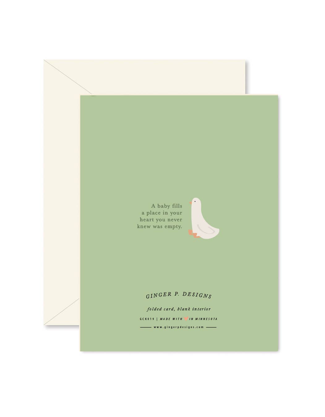 Spring Green Baby Blooms Greeting Card