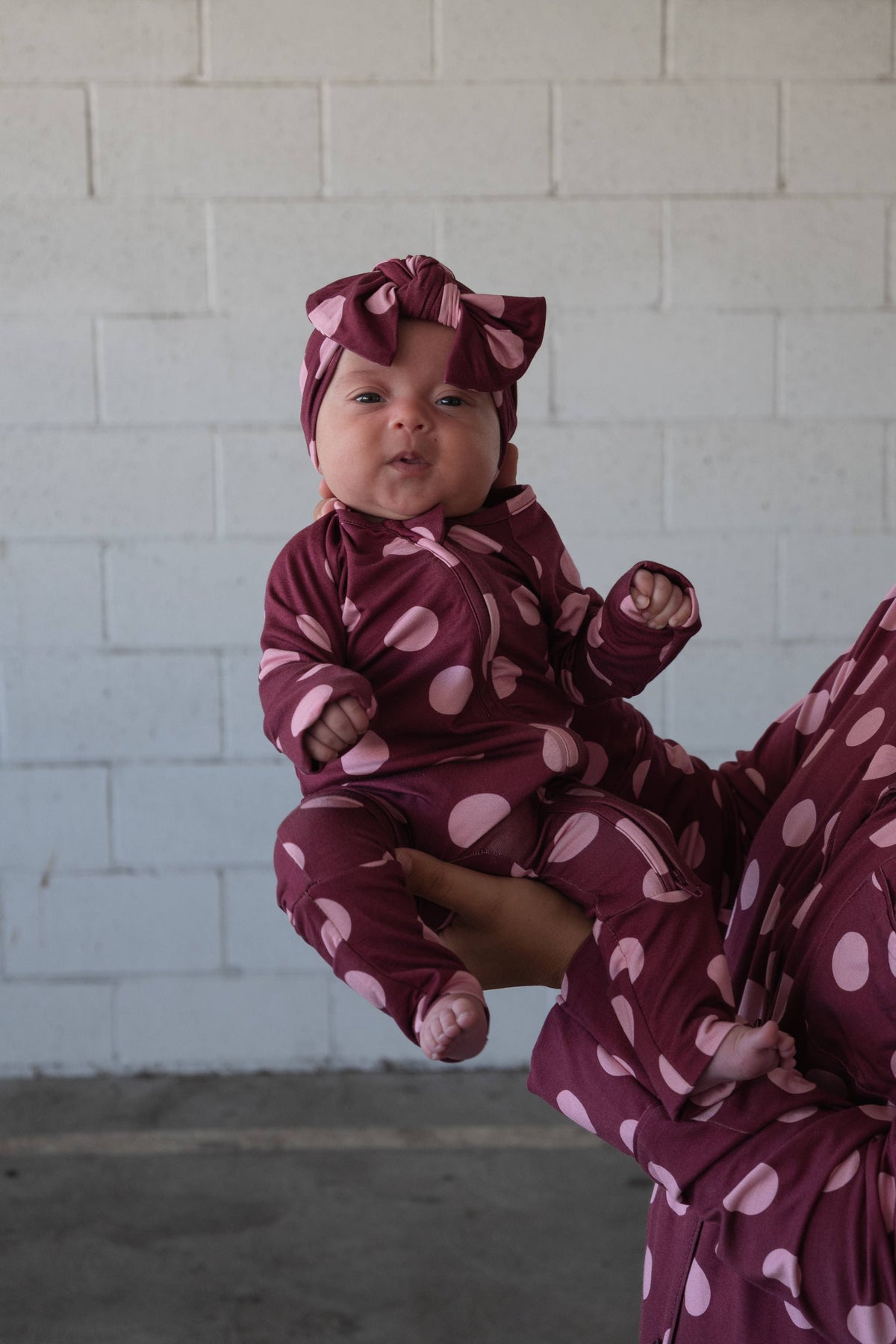 Forever French Baby Bamboo Zip Pajamas | Heather Rose Dot