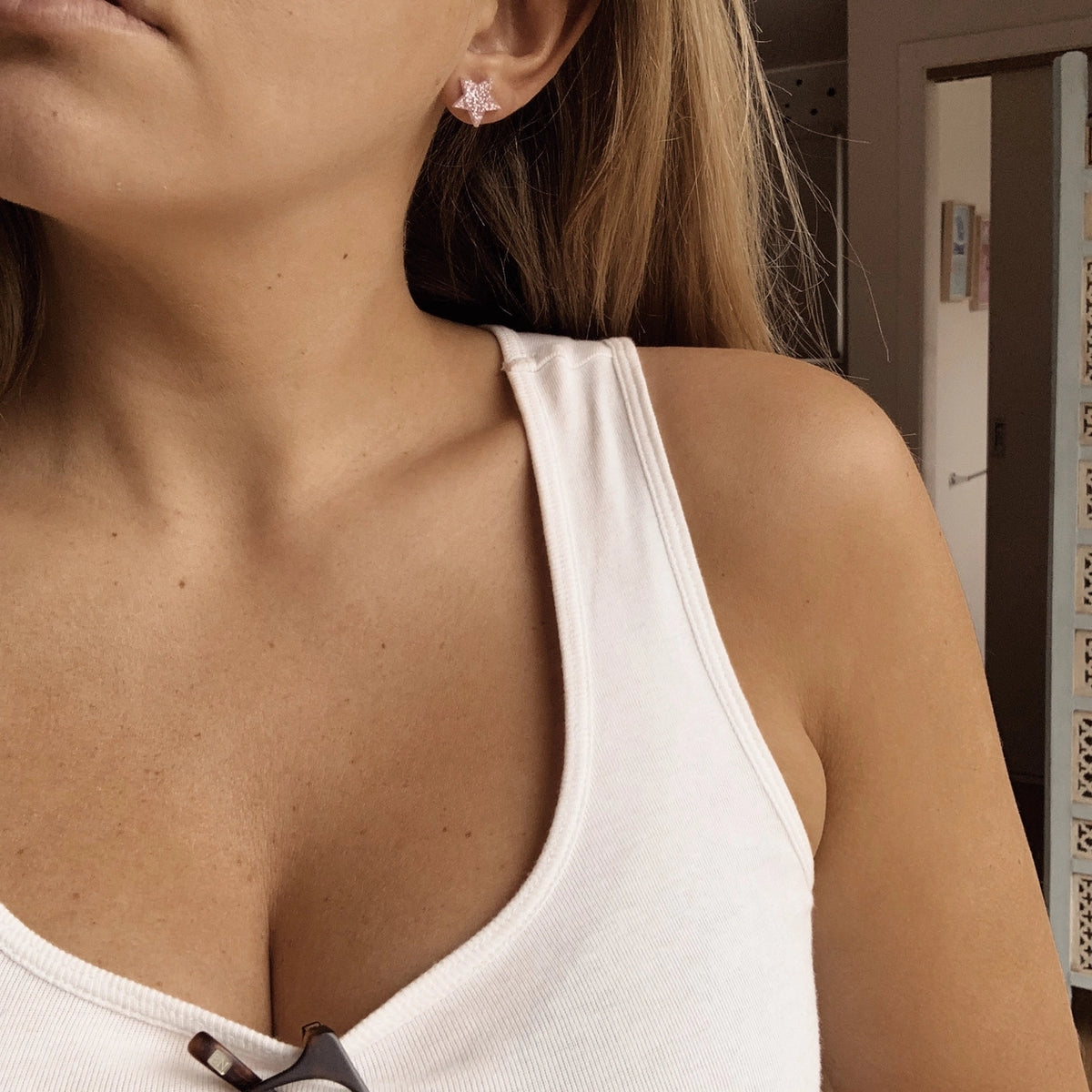 Glitter Star Studs | Assorted Colors