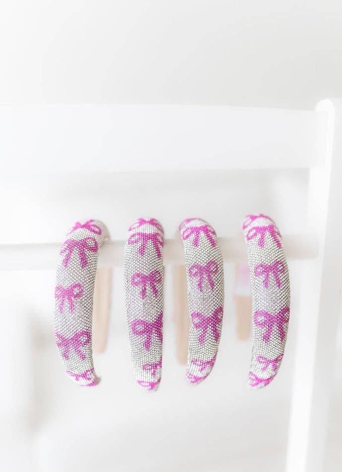 Beaded Headband | Bows & Bling