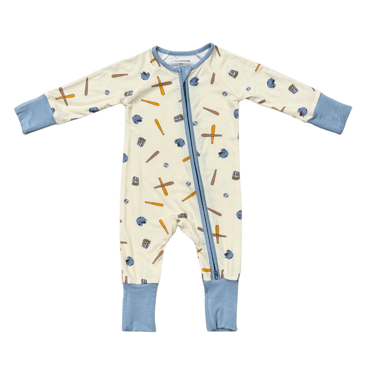 Babysprouts Baseball Zip Romper