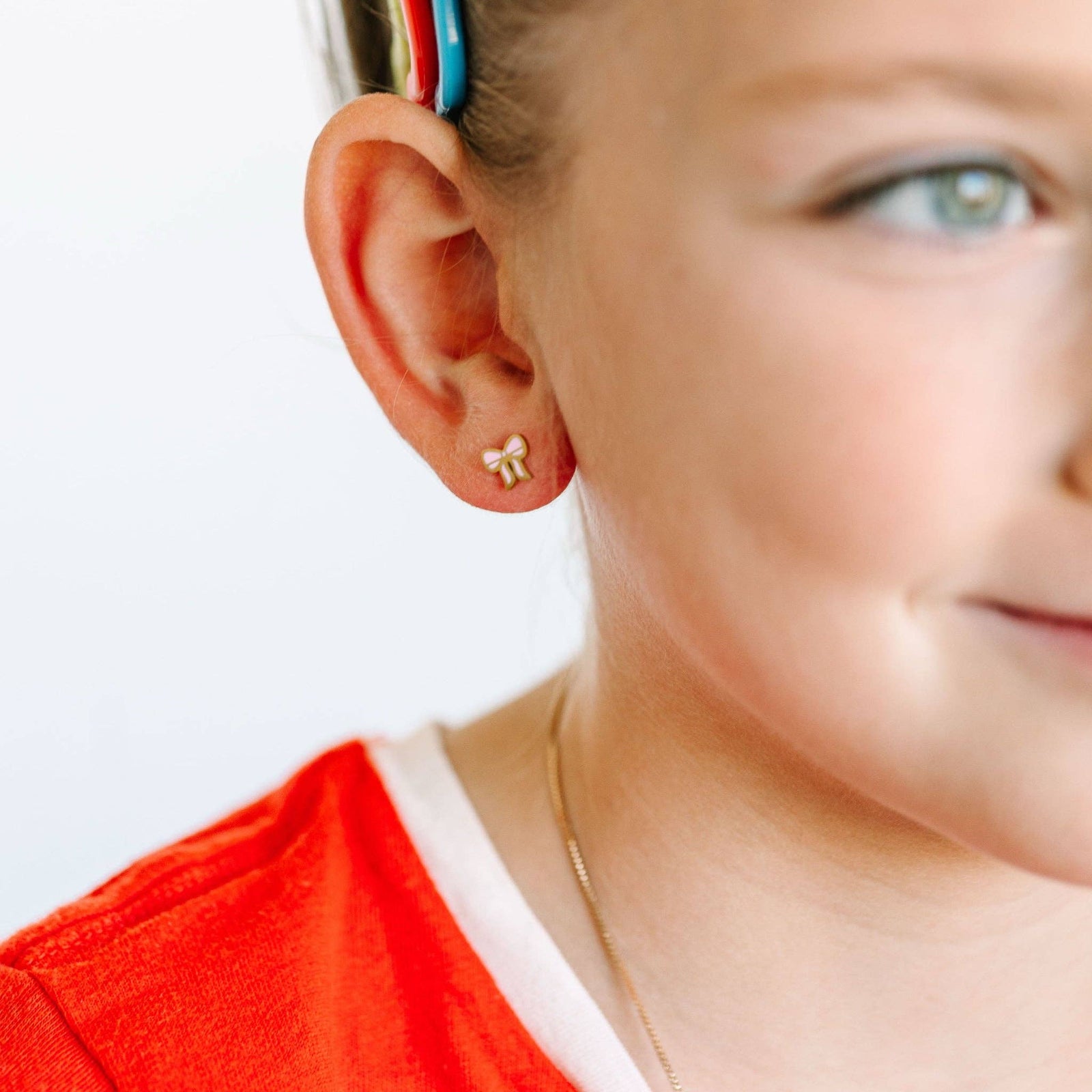 Pierced Co. Pink Bow Earrings