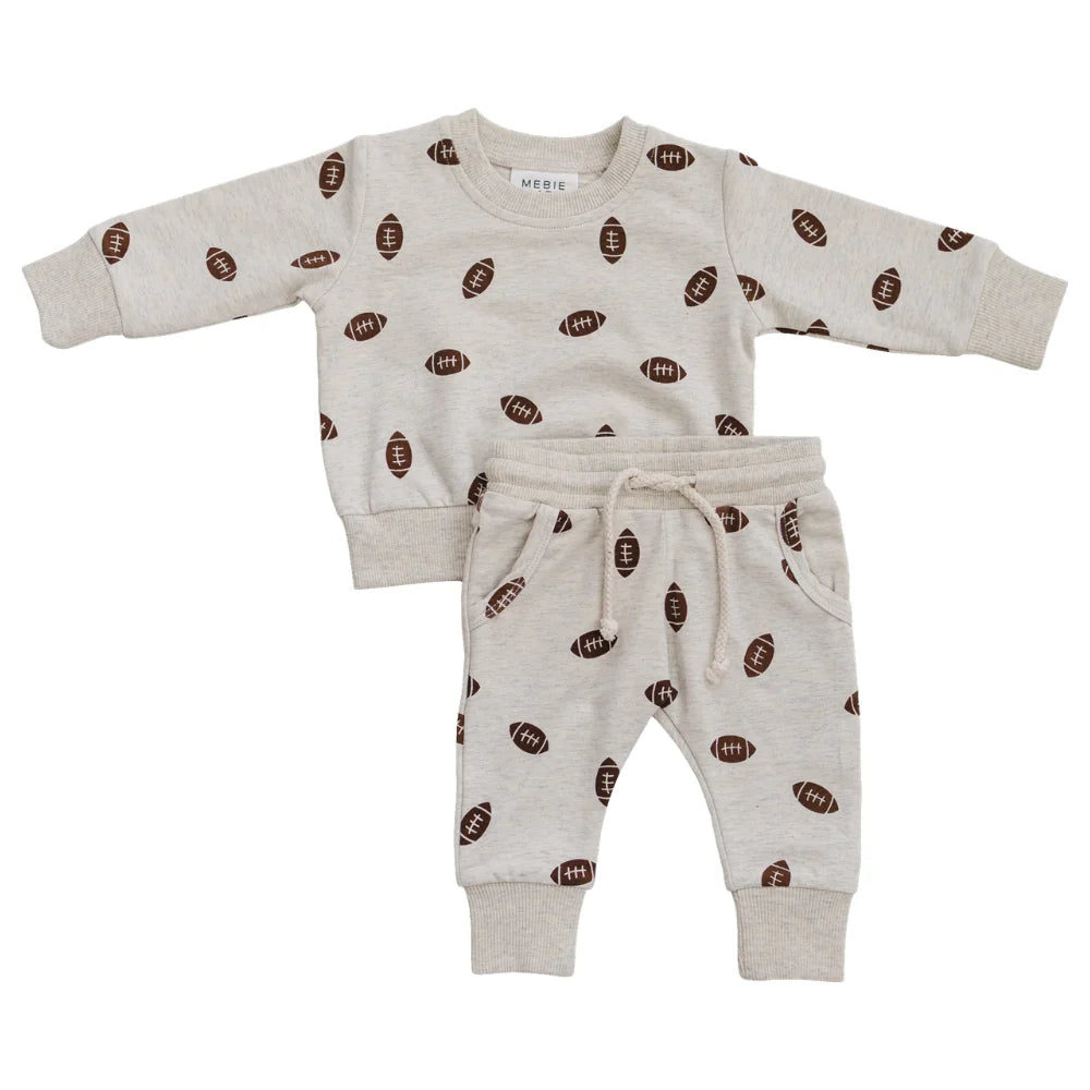 Mebie Baby Football French Terry Set