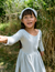 Good Apples Kids Twirl Dress | Horizontal Blue Stripes