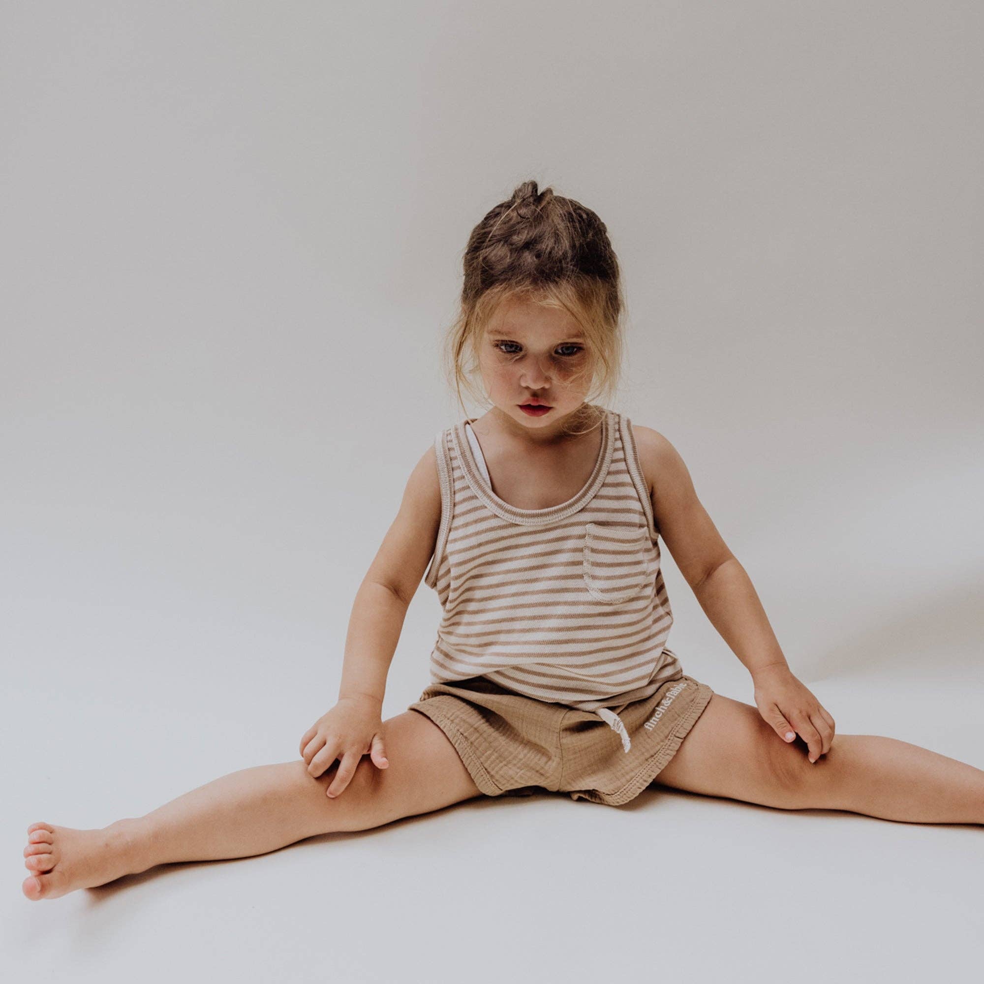 Finch & Fable Gauze Baby Shorts | Bronze
