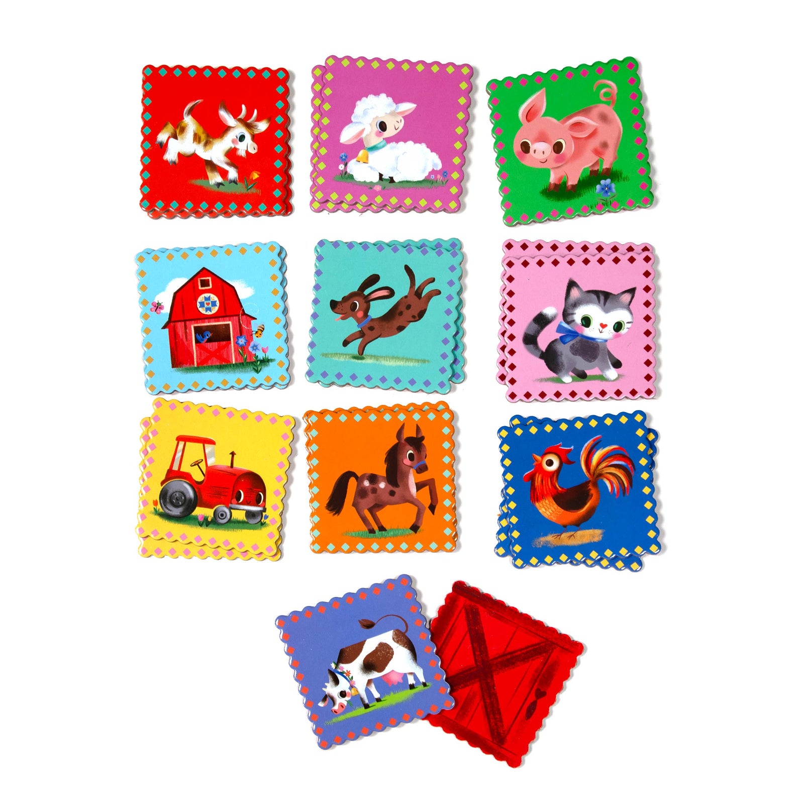 eeBoo Little Farm Pre-School Matching Game