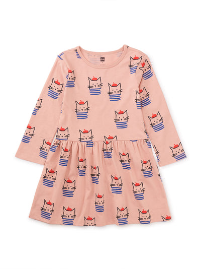 Tea Collection Long Sleeve Skirted Dress | Chat et Chapeau